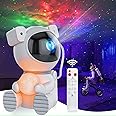 Astronaut Galaxy Star Projector,AUYLE Star Projector with Moon Lamp,360°Rotation Starry Nebula Ceiling Projector withTimer & Remote Control for Kids, Room Decor, Party, Gift