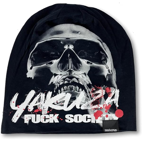 Yakuza Unisex Beanie 'Rookie' – Camouflage Grau, One Size, 100% Baumwolle, Lässige Strickmütze