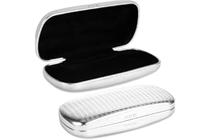 Hifot Metalowe etui na okulary twarda obudowa, aluminiowe pudełko na okulary przeciwsłoneczne etui na okulary dla mężczyzn kobiet dzieci, uchwyt na okulary do czytania