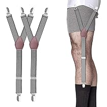 STAY GENT 2 Paar Herrensocken-Hosenträger 4 Stück Socken