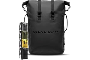 Nordlight Sac à dos étanche Dry Bag 35l - Roll Top Sac à Dos Avec Bandoulière Rembourrée, Sac à Dos Vélo, Sac à Dos Coursier, Trekking, Pêche