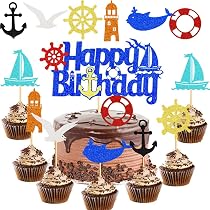 31-teiliges Piraten-Tortenstecker-Set – Cake Topper Für Geburtstag, Halloween, Kinderparty