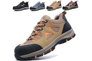 ISOOUS Chaussure de Securité Homme Femmes Légèr Chaussures de Travail Embout Acier Protection Baskets de Sécurité Respirante