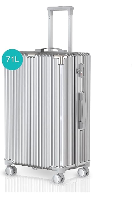 KOFA Zurich Handgepäckkoffer 55cm - Leichter Cabin Rollkoffer Mit Alu-Rahmen