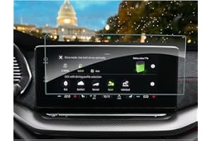 SHAOHAO Protector de pantalla para Skoda Octavia 2020+ 10 pulgadas GPS transparente, resistente a los arañazos 9H antihuellas, cristal templado