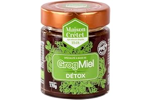Maison Crétet | Miel et huiles essentielles pour infusion | GrogMiel Detox | pot verre | 170g