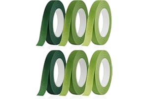 WUWYOUWL Nastro per fioristi, filo di fiori, nastro crespo fioristico, filo verde per bouquet e artigianato floreale (6)