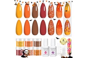 ‎LAVENDER VIOLETS Lavender Violets 6 Farben Acryl-Dip-Pulver-System French Nagelkunst Maniküre Dipping Powder Nagelpuder 2in 1 Basis & Top Coat Aktivator Nagelbürste Nagelfeile M206