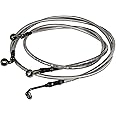 USSKYBOY 1068 Extended Front & Rear Stainless Steel Braided Brake Lines for Polaris RZR 800 / S 800/4 800 / XP 900/570 / XP 4 900