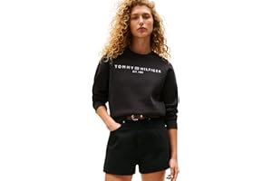 Tommy Hilfiger Donna Felpa senza Cappuccio