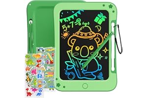 TEKFUN Tablette Dessin Enfant Jouets Enfant 3 4 5 6 7 Ans Garçon Fille,Tablette d'écriture LCD 8,5 Pouces Ardoise Magique,éducatifs Jouet Cadeaux d'anniversaire de Noël pour Enfants (Vert)