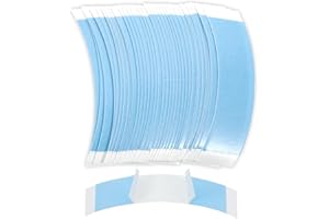 JOSOJOOU 72 Stück Klebeband Für Perücken Unsichtbar Doppelseitiges Perückenband Wasserdicht Perücken Klebeband Lace-Front-Tape Extra Stark Perückenkleber Für Haarteile Toupets Haarverlängerungen (Blau)