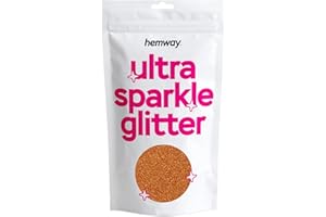 Hemway Ultra Étincelle Glitter Cuivre 100 g / 0,35 oz multi-usages résine époxy Arts & Crafts cosmétiques Safe corps cheveux visage Nail Art Beauté Weddings Gobelets Fleurs poudre poussière premium