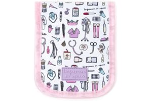 Enfermera en apuros Organizador de Bolsillo Enfermería, 14,5 x 12 cm, Diseño Sanitario, Impermeable, Color Aguamarina (Rosa)