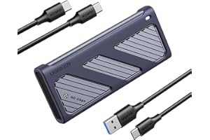 UGREEN Caja M.2 NVMe USB 4 40Gbps, Carcasa SSD M.2 con UASP para Disco Duro M Key B+M 2230/2242/2260/2280, Compatible con 970 EVO Plus 980 Pro WD SN770 Kingston