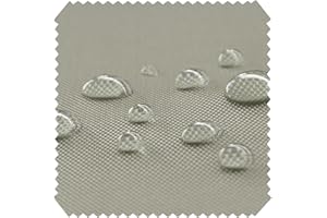 novely® OXFORD BIG 600D - Wasserfester Outdoorstoff - Robuster Polsterstoff - Wasserdichter Möbelstoff - Waterproof Meterware 1 lfm | Farbe: 54 Hellgrau Beige