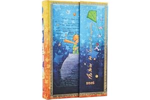 PAPERBLANKS 2026 Saint-Exupéry, The Little Prince (Embellished Manuscripts Collection) Mini 12-month Day-at-a-Time Hardcover Flexi Dayplanner 2026 (Wrap Closure)