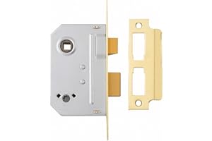 Yale Locks PM236PB25 Bathroom 2 Lever Sash Lock 67mm 2.5-inch - Polished Brass Finish