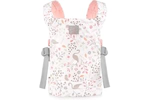 GAGAKU Porte-bébé pour poupée Porte-bébé en Peluche pour Petites Filles - Flamant Rose