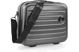 JASLEN - Vanity Case Hard Shell - Trwała i lekka kosmetyczka Hard Shell - Stylowa i niedroga kosmetyczka Vanity Case Large - Podróżna kosmetyczka wykonana z materiałów - Zaprojektowana i dys, Antracyt