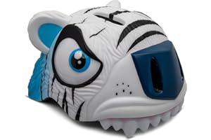Crazy Safety Casco per Bici per Bambini 2-7 Anni - per Bicicletta, Skateboard, Monopattino, Pattini a Rotelle | Caschetto da Bici 3D Regolabile 49-55 cm