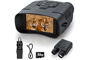 PROFEY Binocolo Visione Notturna,4K HD 36MP Visore Notturno Digitale Infrarossi con 3.0" TFT HD LCD, 4000mAh Ricaricabile, Zoom Digitale 5X, Per Caccia, Birdwatching, Campeggio, con Scheda 32GB