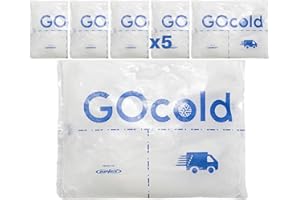 DISPOTECH - Sacchetto Gel Refrigerante Riutilizzabile per Alimenti, 18X14 cm, 280g (Box 5 Pz)