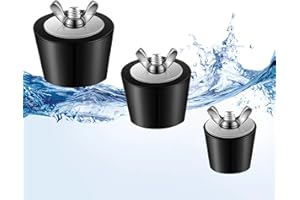 TogtherKings 3 Stück Pool Winterstopfen, 25-38-51mm Pool Gummistopfen mit Edelstahlbolzen, Überwinterungs-Expansionsstopfen, für Intex Pool für gegen Frostschäden an Schwimmbecken Abflussrohrleitungen