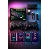 4k Atari 2.4g Uyumlu Kablosuz &Ccedil;ift Kol Atari Retro 20.000 Oyun Game Stick