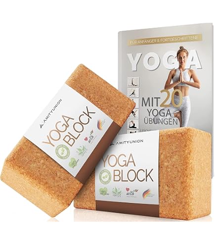 Lot De 2 Blocs De Yoga En Mousse EVA Violet - 23x15x7.6cm - Stabilité Et Soutien Pour Postures