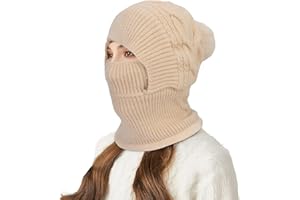 TAGVO Passamontagna in Pile Termico Invernale per Donna, Balaclava Cappuccio Multifunzione Maschera Antivento Cappello Invernali Caldo per Alpinismo Sci, Ciclismo, Trekking Sport Esterni Cappello