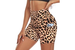 ACTINPUT Gym Shorts for Women High Waist Cycling Shorts with Pockets Best for Running Workout Yoga Sports