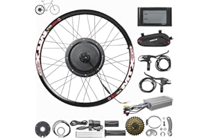 FEIMOKY 48V 29inch 1000W MTX Rim Rear Wheel E-Bike Conversion Kit,Electric Bicycle Motor Kit with SW900 Display & PAS, Brushless Gearless Hub Motor, Waterproof cable for Mountain Bike,Torque Arm