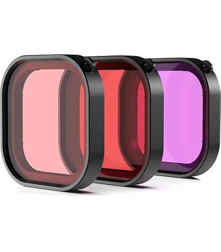 Filtro Immersione Magenta GoPro ADVFM-301 - Per Riprese Sott'Acqua In Acque Verdi O Dolci, Vetro Ottico Resistente