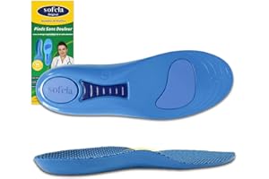 SCHLAFHIMMEL Sofela Semelles OrthoFlex Hallux Valgus Une Journée Entière Sans Douleur (Bleu, 39-42, 1 Paire)