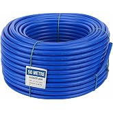 S&uuml;per Mavi Kau&ccedil;uklu Bah&ccedil;e Hortumu 50 Metre Ekstra Kalın Sağlam Su Sulama Yıkama Hortum 12.5 mm 1/2"