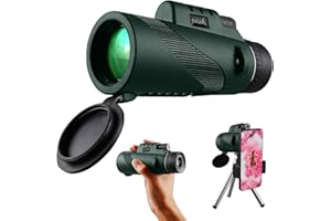 GAGAAL 40x60 Monocular-Telescope High Powered Monocular for Adults Monocular for Smartphone Adapter Monocular Telescope Hunting Wildlife Bird Watching Travel Camping Hiking (Green)