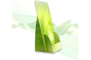 ‎THEFOLDSTANDS thefoldstands 5 faltbare FLYERSTÄNDER "green Design" ökologische Prospektständer für DIN lang Flyer 10,5 x 21 cm vertikal, Prospekthalter aus eco - FSC- Karton, kurz-bis mittelfristigen Einsatz