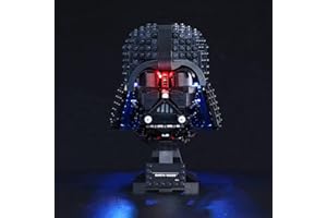 GEAMENT Jeu De Lumières Compatible avec Lego Le Casque de Dark Vador (Darth Vader Helmet) - Kit D'éclairage LED pour Star Wars 75304 (Modèle de Bloc Non Inclus)