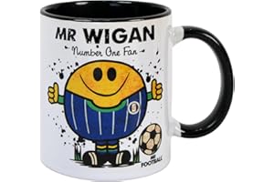 Kapow Gifts Mr Wigan Mug Football Fan Merchandise Memorabilia Gift Boxed Cup, Ceramic, 250ml