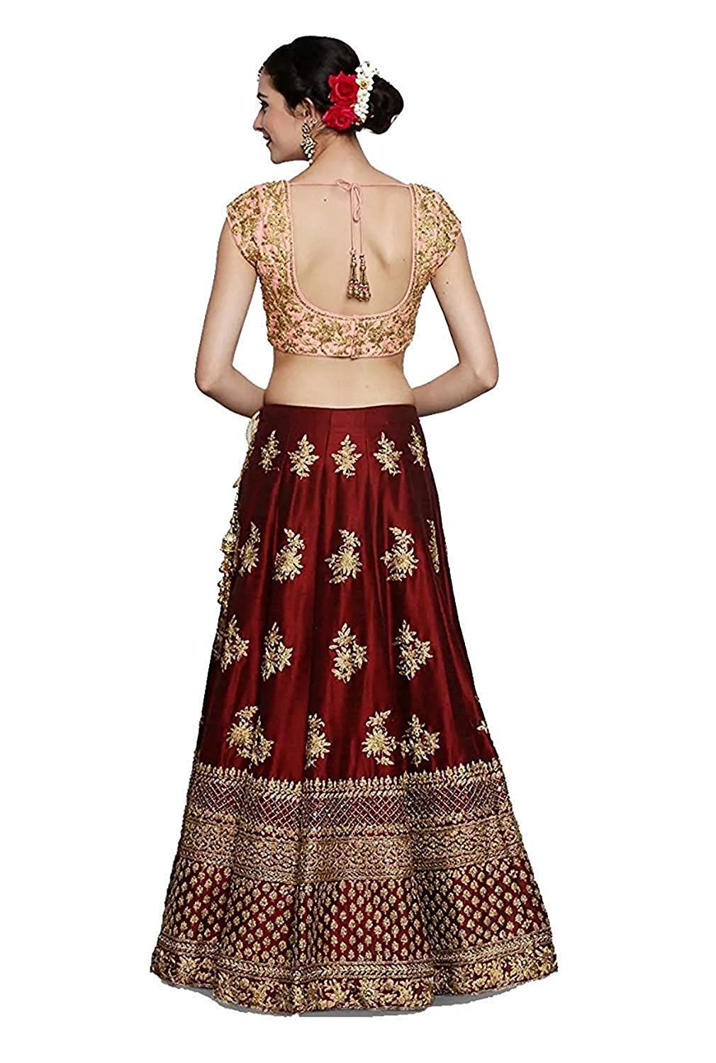 Maruti Fashion Women's Satin Semi 