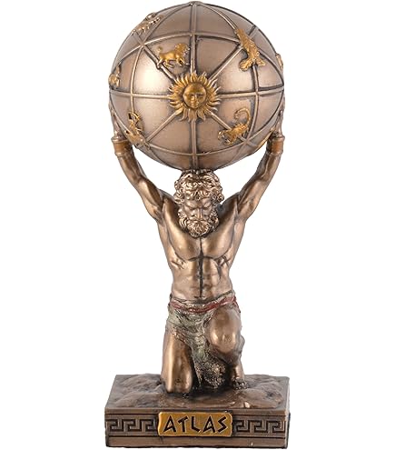Figurine Hermès – Statue Grecque Aspect Ancien – 23,5 Cm – Déco Intérieure