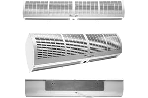 GXING Türluftschleier, Kommerzielle Luftschleier Luftvorhang Für Türen, Fenster Mit Fernbedienung, Kraftvoll, Leise, Kleine Körper, Leichtgewichtler