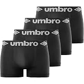 UMBRO Men's Boxer Shorts, Without Deformation, Men's Underwear, Comfortable, Optimal Fit (Lot of 4)