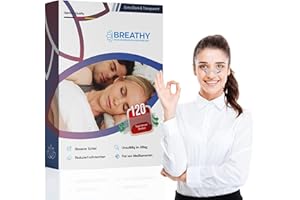 BREATHY 120 Transparentes Nasenpflaster Extra Starker halt für besser Atmen (nose Strips Nasenstrips) fördern Nasenatmung ohne Medizin kein Nasenspray mehr Nasenspray Ersatz 90-Strong-30x (120-Transparent)