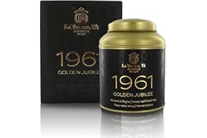 LA VIA DEL TE Miscela 1961 Golden Jubilee, Tè Nero Fruttato, Barattolo da 100g