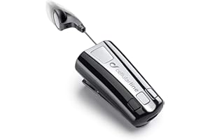 cellularline | BTCLIPARDP | Aufrollbares Bluetooth-Headset mit Clip - Akkulaufzeit 7 Std. - Aufladen 1,5 Std. - Verbindung zu 2 Handys