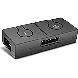 EZDIY-FAB Convertisseur RGB, Hub de Transfert 12V RGB à 5V ARGB avec séparateur 3 Voies, Carte mère avec en-tête 12V 4 Broche