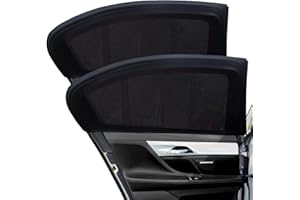 HAUTLLAIF 2 Pack Car Window Shades for Baby,Car Blinds for Windows with a stretched size of 54 x 100cm,Breathable Mesh Sun Shade for Baby,Universal Fit for 99% of Vehicle Models,Protect Kids from Sun Glare