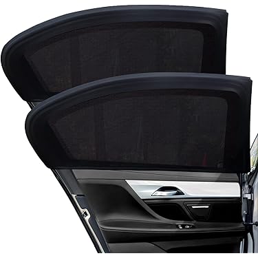 VAGURFO 2 Pack Car Window Mesh,Automotive Window Sunshades Sun Shade,Unique Design Full Window Cover For Side Windows,Car Accessories Car Back Window Screens Privacy Protect For Toddler Kids